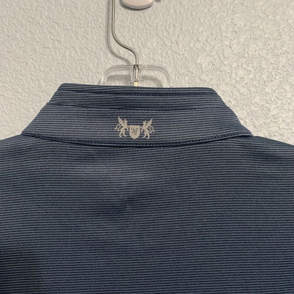 Hickey Freeman Comfort Stretch Quarter Zip Pullover, Navy Men’s Size Medium - Picture 7 of 9